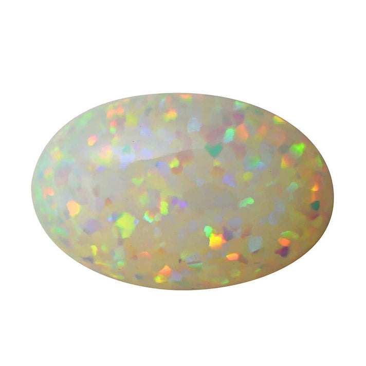 Certified &amp; Appraised 29.58 Ct. AAAA Ethiopian Opal Loose Gemstone Oval Shape 7890027 1