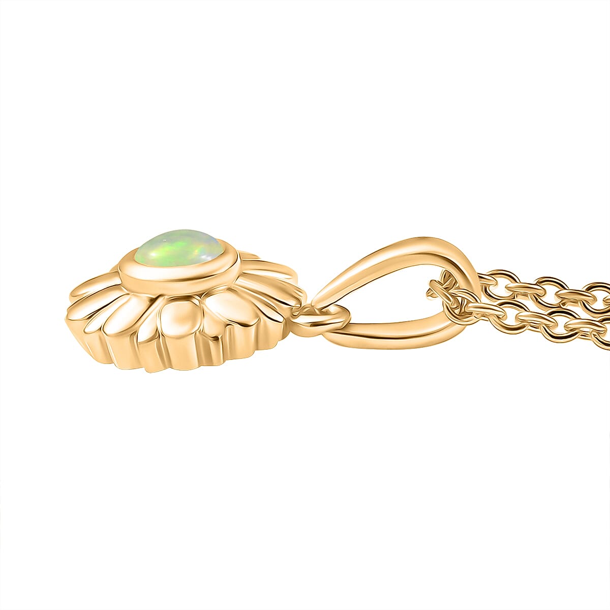 Ethiopian Opal Pendant with Chain (Size 20) 4394613 3