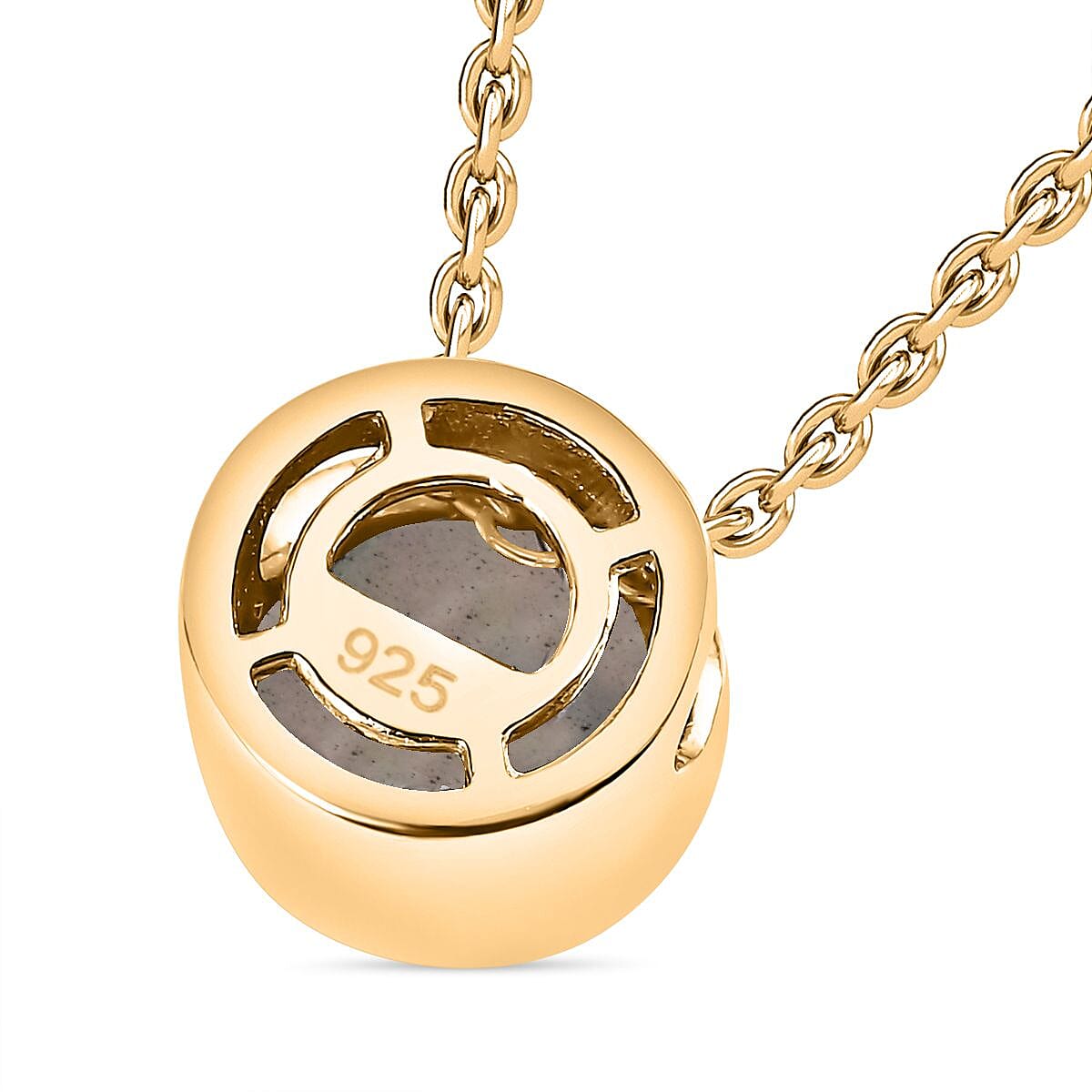 Ethiopian Opal Pendant with Chain (Size 20) in 18K YG Vermeil Sterling Silver 4270874 5