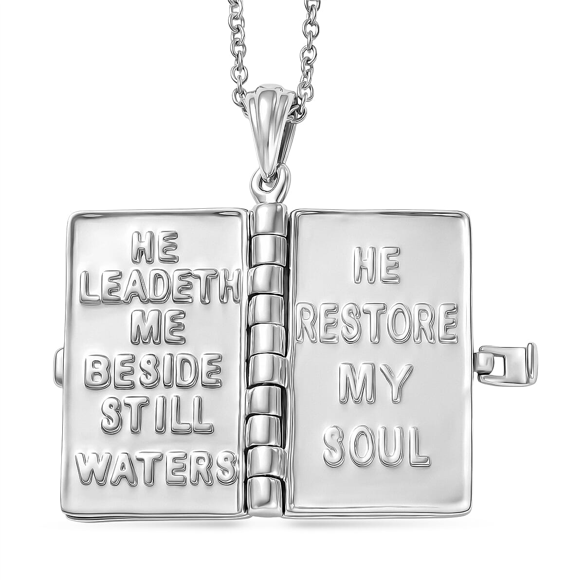 EverTrue Ethiopian Opal Bible Pendant with Chain (Size 20) V32700779 6