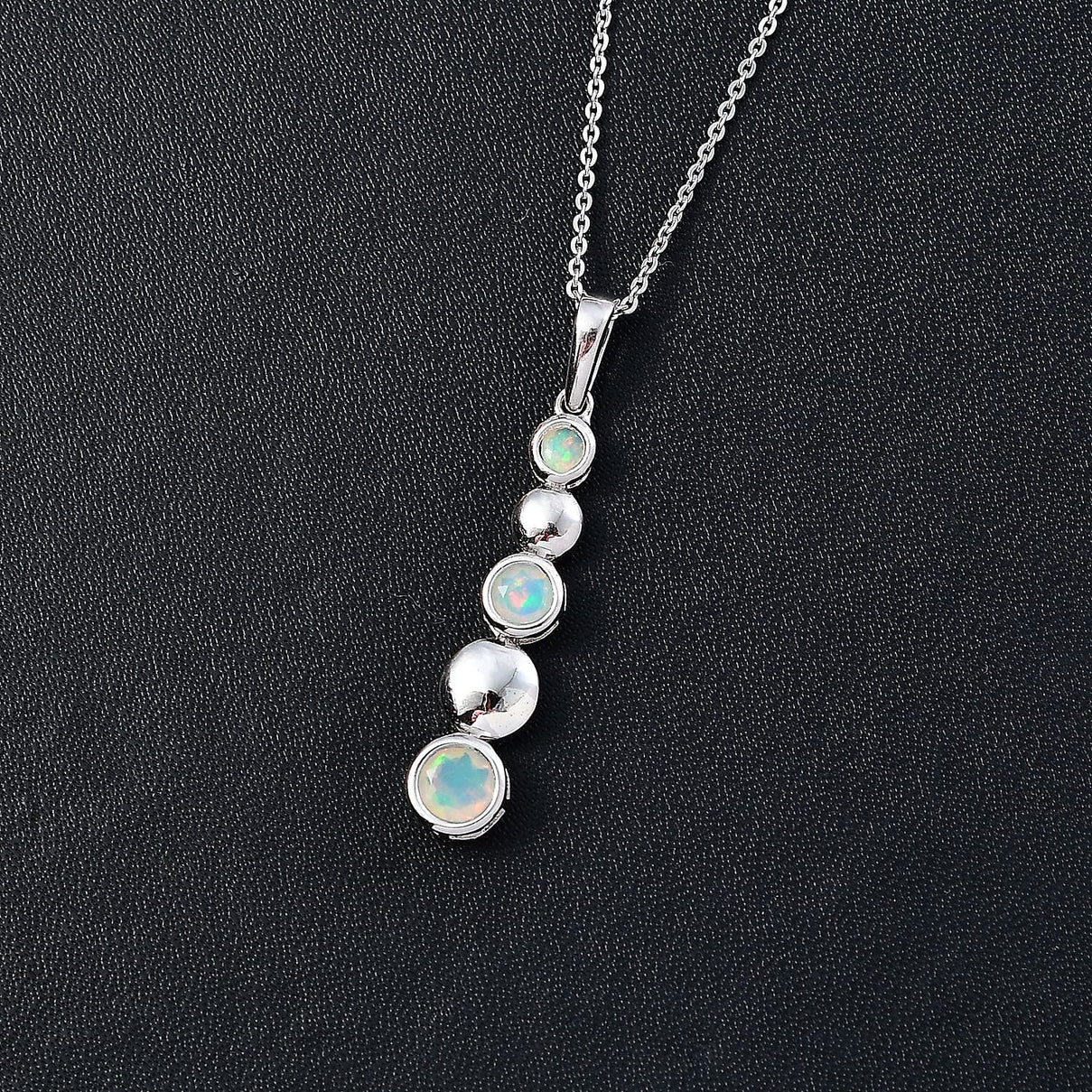 Ethiopian Welo Opal Pendant with Chain (Size 20) in Platinum Overlay Sterling Silver 4270117 3