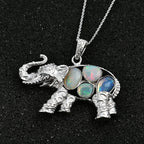 Ethiopian Opal Pendant with Chain (Size 20) in rhodium Sterling Silver  Wt. 9.4 Gms  1.420  Ct.