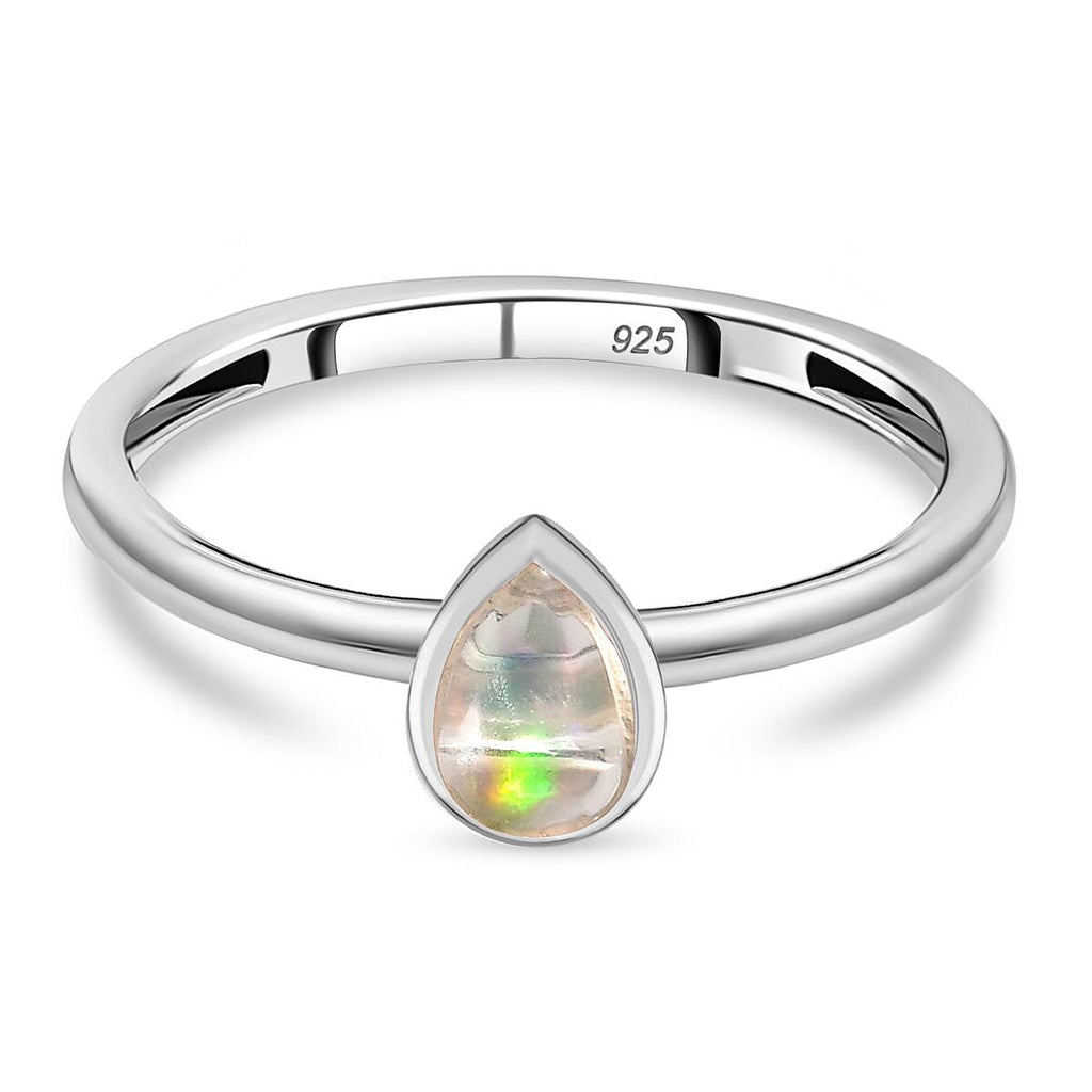 Ethiopian Opal Sterling Silver Ring