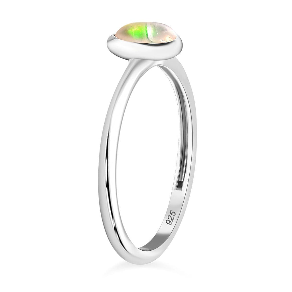Ethiopian Opal Sterling Silver Ring