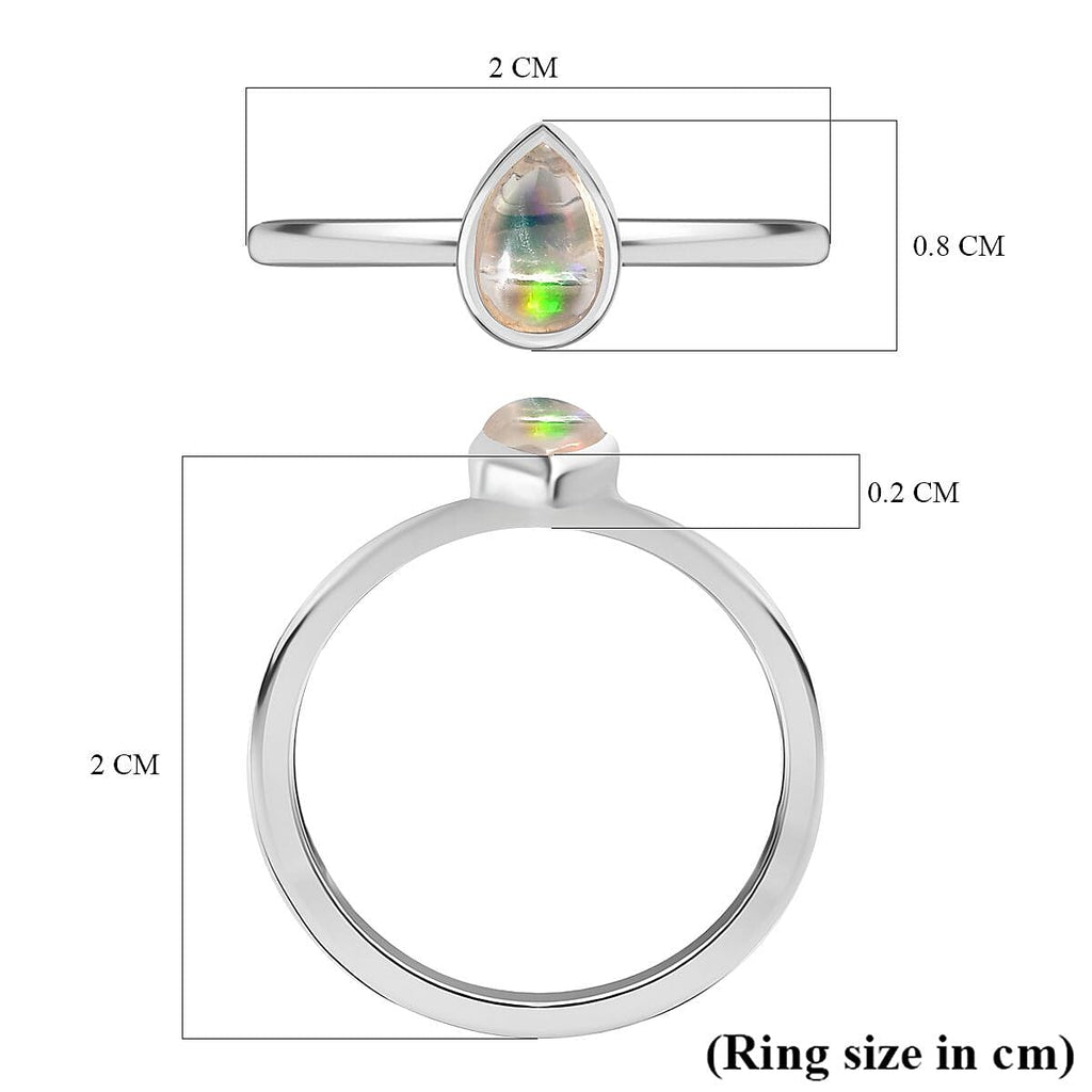 Ethiopian Opal Sterling Silver Ring