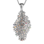 Ethiopian Welo Opal & Muti Gemstone Cluster Pendant With Chain (Size 20) in Platinum Overlay Sterling Silver 5.20 Ct