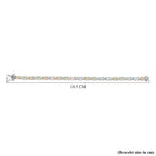 Premium Ethiopian Opal ,  White Zircon  Linking Bracelet (Size - 7.5) in Platinum Overlay Sterling Silver,  Silver Wt. 12 Gms  8.095  Ct.