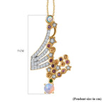 GP Celestial Collection - Ethiopian Welo Opal Pendant with Chain (Size 20) in 18K Vermeil YG Plated Sterling Silver 2.55 Ct, Silver Wt. 8.03 Gms