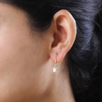 Ethiopian Welo Opal Lever Back Earrings in 18K Vermeil Yellow Gold Plated Sterling Silver