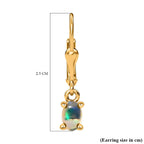 Royal Bali Collection - D'Joy Ethiopian Welo Opal Lever Back Earrings in 18K Vermeil Yellow Gold Plated Sterling Silver