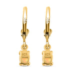 Royal Bali Collection - D'Joy Ethiopian Welo Opal Lever Back Earrings in 18K Vermeil Yellow Gold Plated Sterling Silver