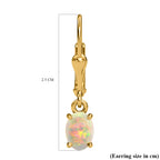 Royal Bali Collection - D'Joy Ethiopian Welo Opal Lever Back Earrings in 18K Vermeil Yellow Gold Plated Sterling Silver