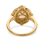 Ethiopian Welo Opal, Natural Zircon & Zambian Emerald Ring in 18K Vermeil Yellow Gold Plated Sterling Silver 1.76 Ct.