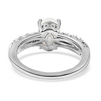 Ethiopian Welo Opal & Natural Zircon Ring in Platinum Overlay Sterling Silver 1.15