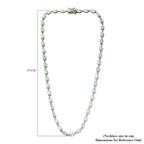Ethiopian Welo Opal Necklace (Size - 18) in Platinum Overlay Sterling Silver 15.51 Ct, Silver Wt. 14.49 Gms