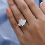 Ethiopian Welo Opal Ring in Platinum Overlay Sterling Silver 3.00 Ct.