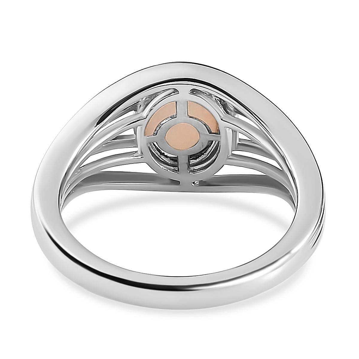 Ethiopian Welo Opal Ring in Platinum Overlay Sterling Silver 7188900 5