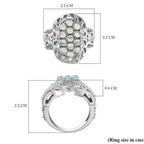 Ethiopian Welo Opal Ring in Stainless Steel 1.26 Ct