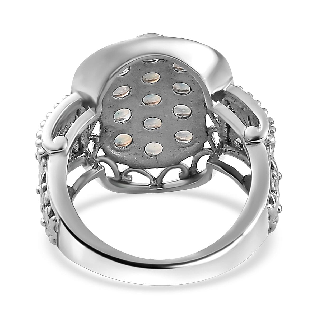 Ethiopian Welo Opal Ring in Stainless Steel 1.26 Ct 7230722 9