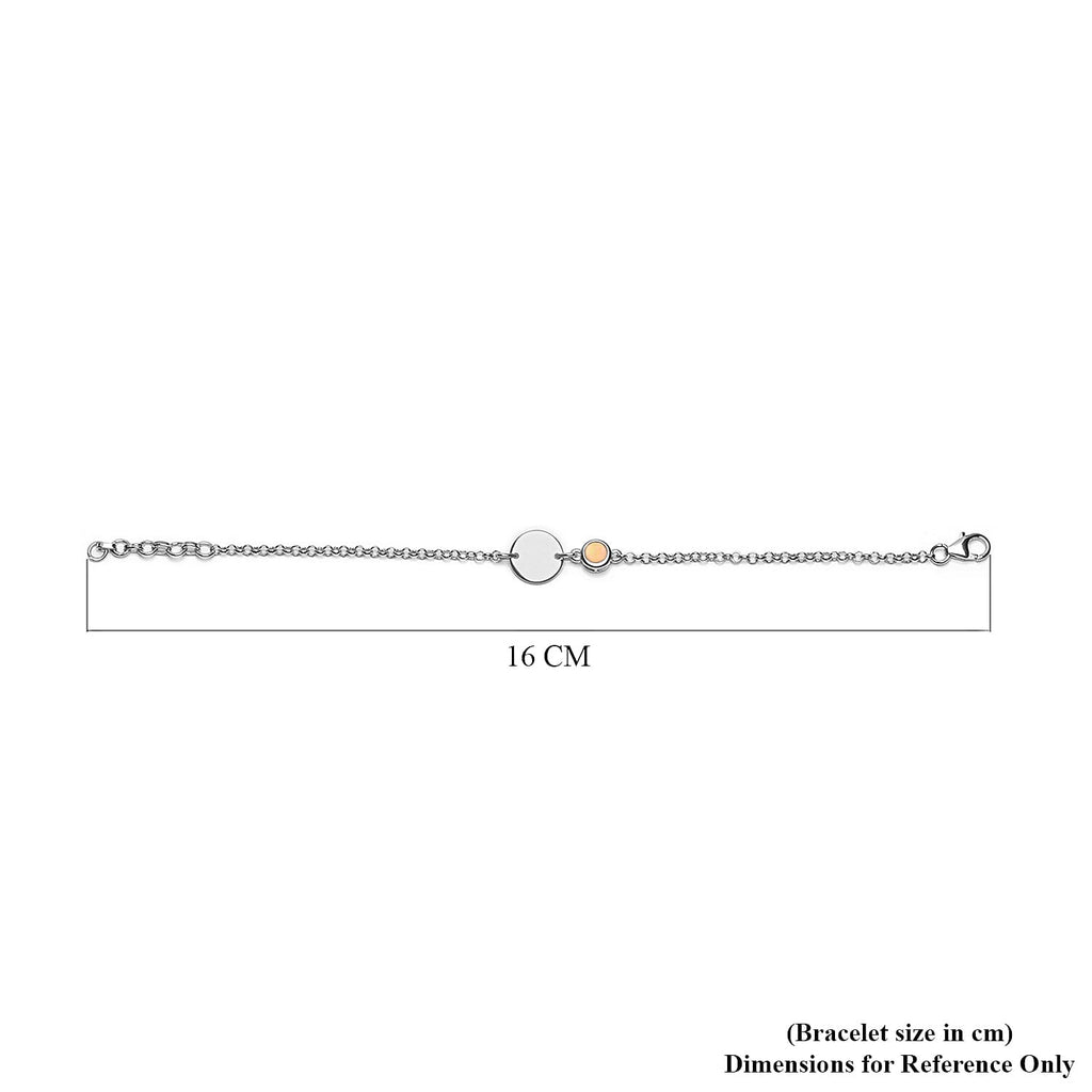Ethiopian Welo Opal Bracelet (Size 5 with 1 Inch Extender) in Platinum Overlay Sterling Silver
