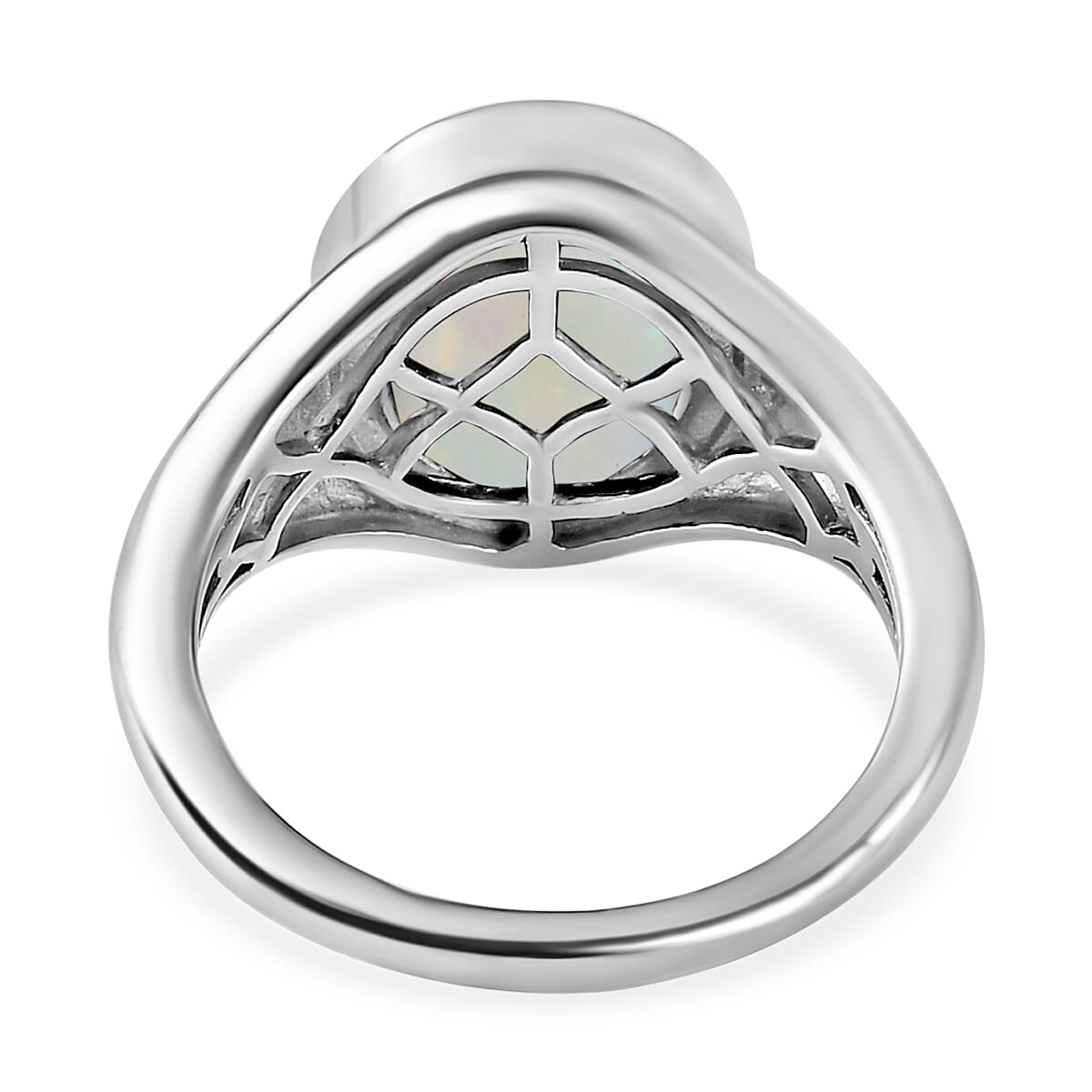Ethiopian Welo Opal Solitaire Ring in Platinum Overlay Sterling Silver 2.10 Ct 7159390 5