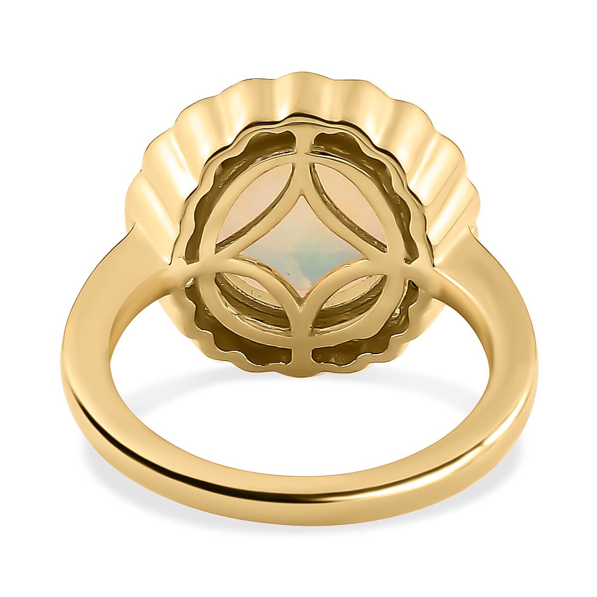 Ethiopian Welo Opal and Multi-Tourmaline Ring in 18K Vermeil Yellow Gold Plated Sterling Silver 3.00 Ct 7235752 10