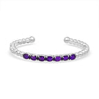 AAA African Amethyst Full Bangle (Size 7.5 - 8.5) 5.13 Ct.