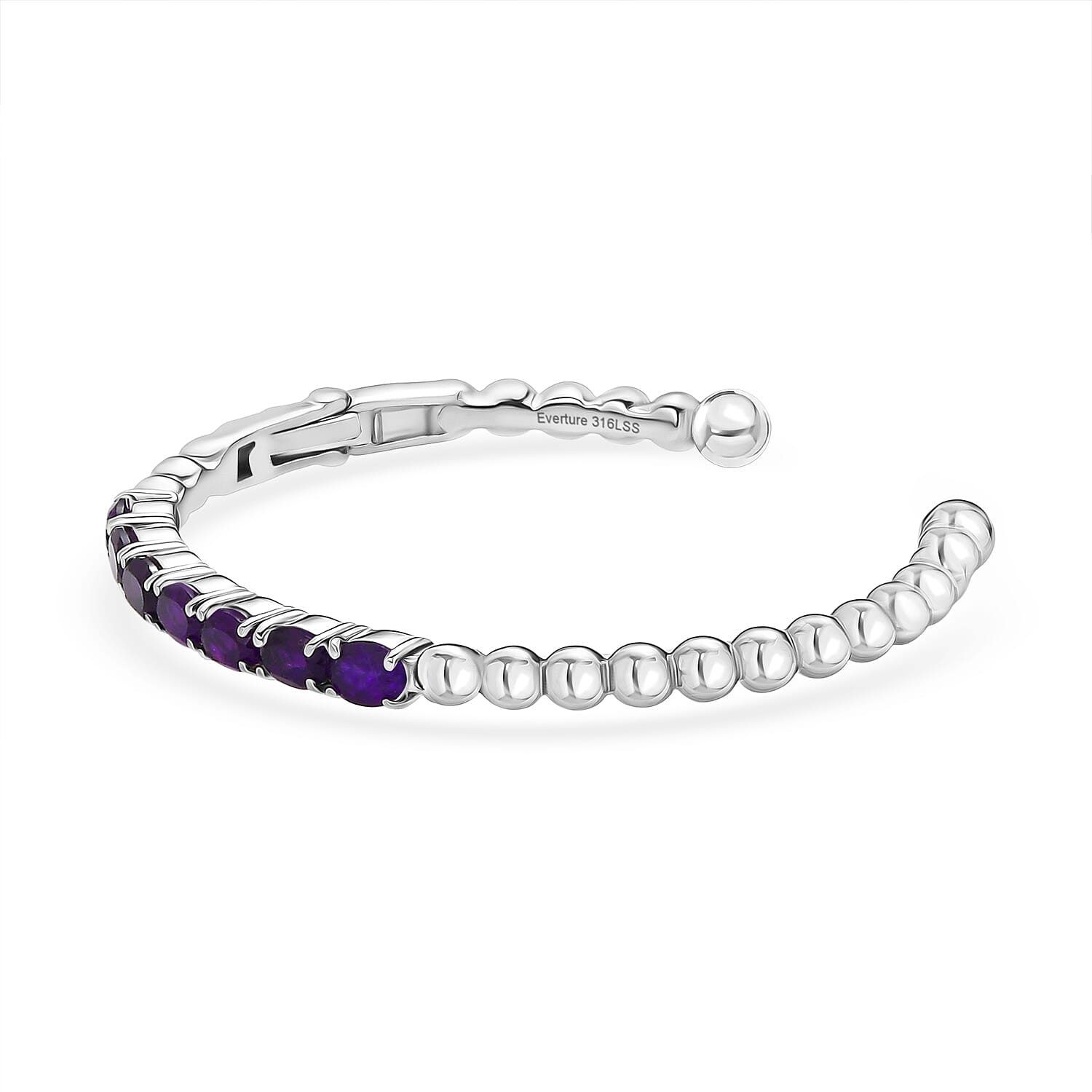 AAA African Amethyst Full Bangle (Size 7.5 - 8.5) 5.13 Ct. 8180052 4