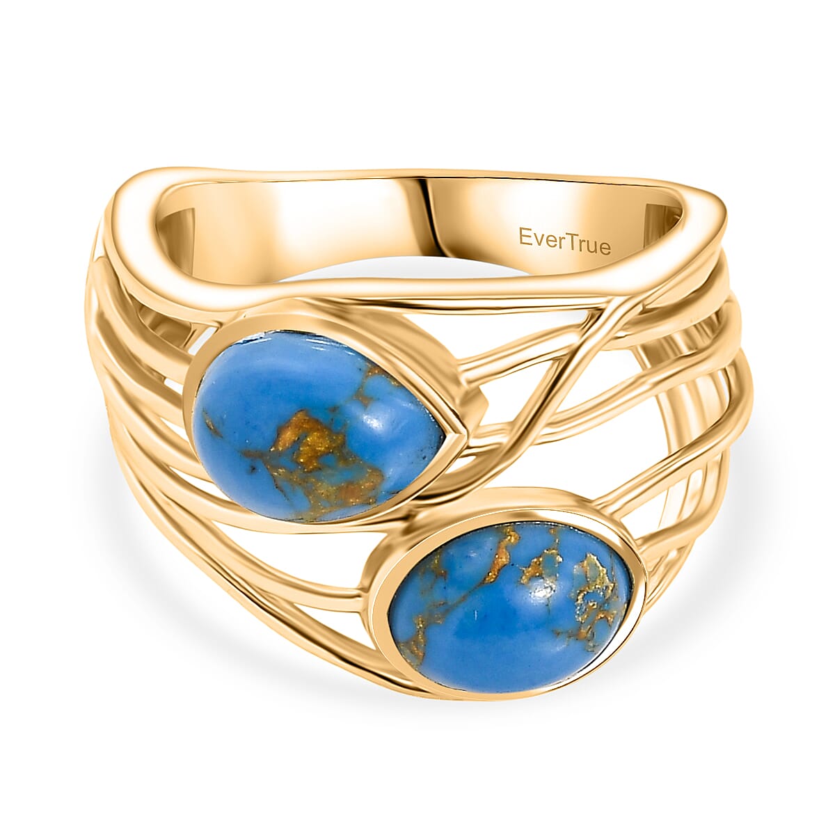 Tucson Find - Blue Turquoise Solitaire Ring 2.15 Ct. 8189642 0