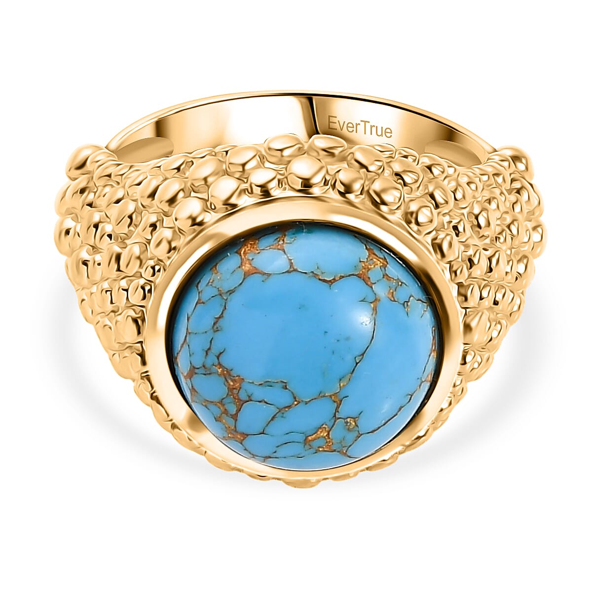 Tucson Find - Blue Turquoise Solitaire Ring 5.55 Ct. 8189738 0