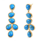 Tucson Find - Blue Turquoise Red Carpet Earring 12.09 Ct.