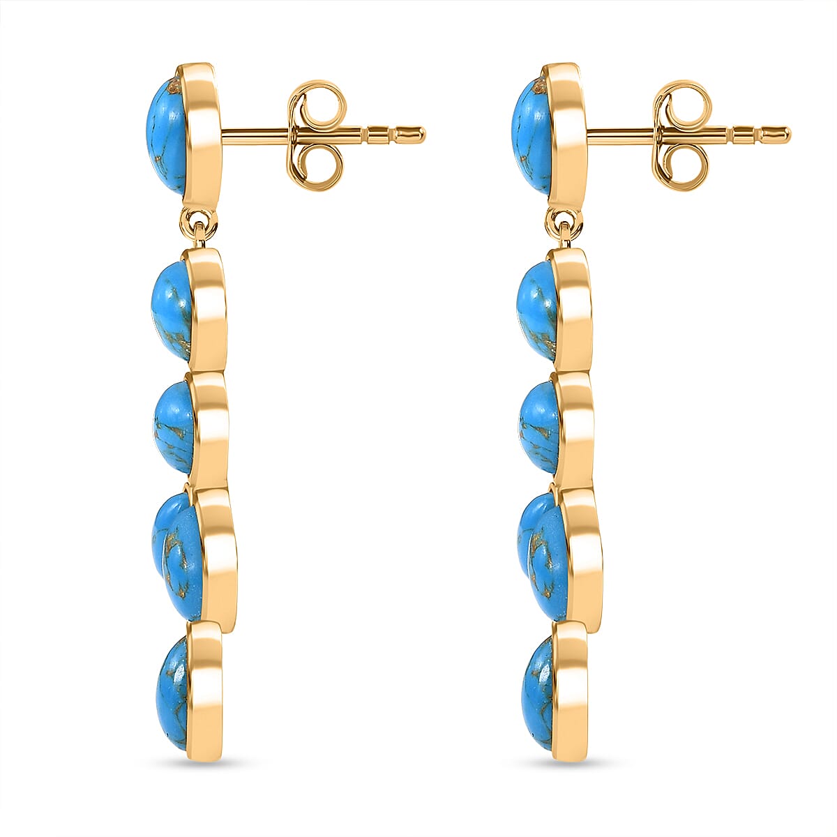 Tucson Find - Blue Turquoise Red Carpet Earring 12.09 Ct. 8184217 3