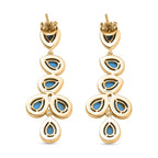 Tucson Find - Blue Turquoise Red Carpet Earring 12.09 Ct.