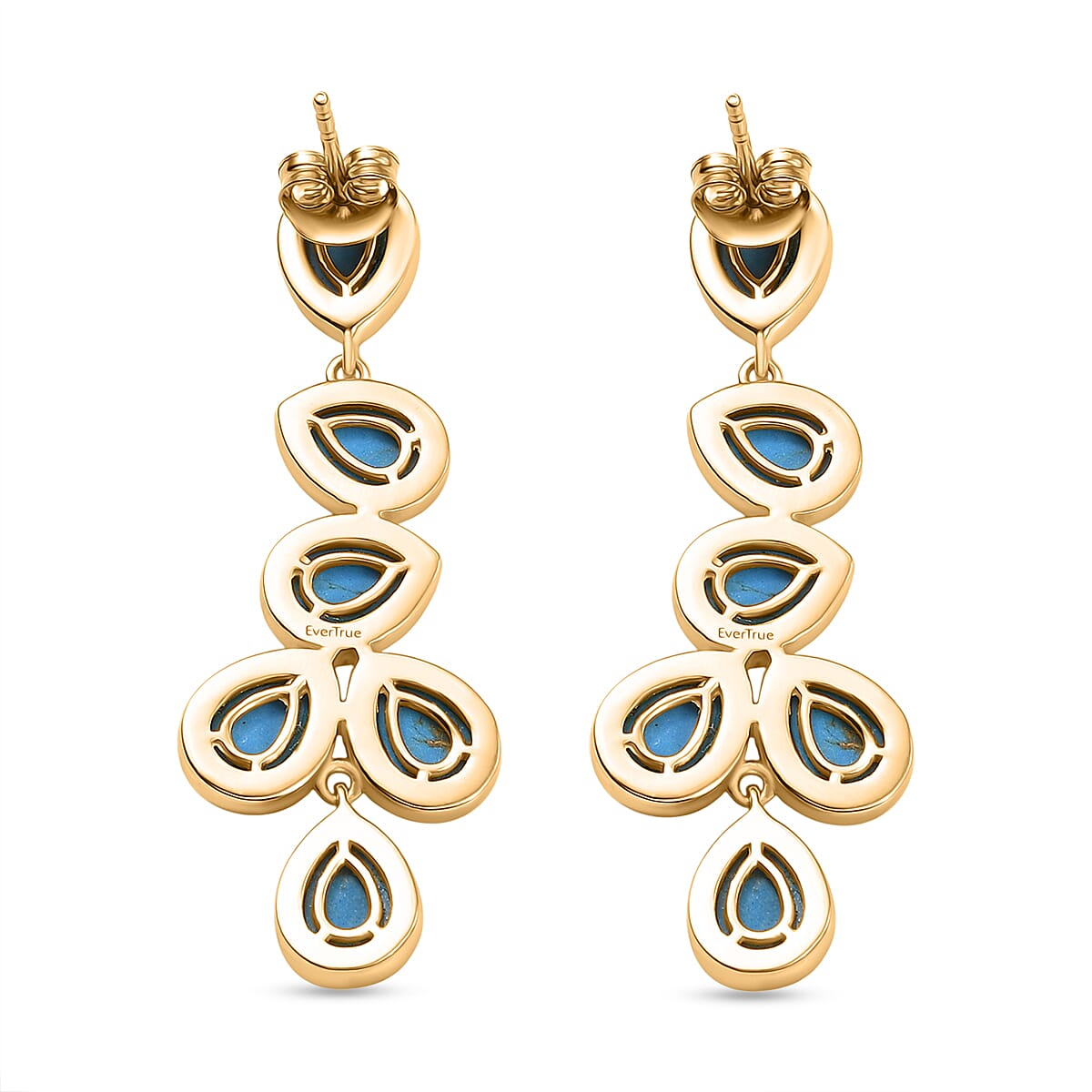 Tucson Find - Blue Turquoise Red Carpet Earring 12.09 Ct. 8184217 4