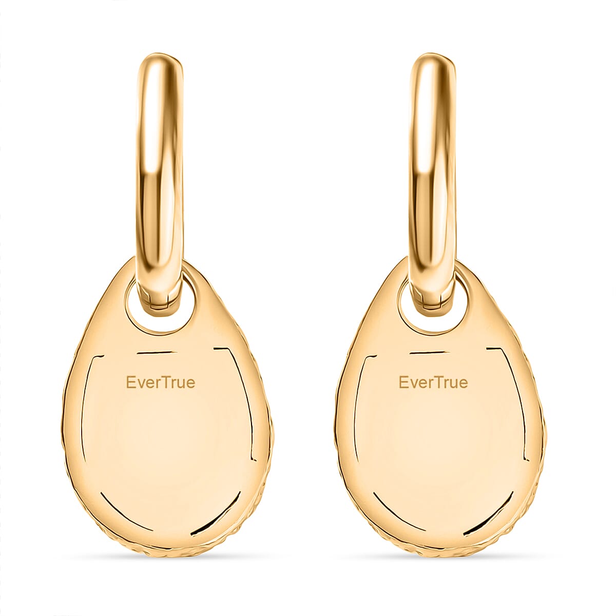 Designer Closeout - Textured Drop Earrings With Hoop Clasp 8216012 5
