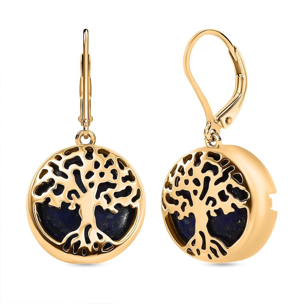 Natural Lapis Lazuli Earring with Lever Back 25.49 Ct. 8212570 0