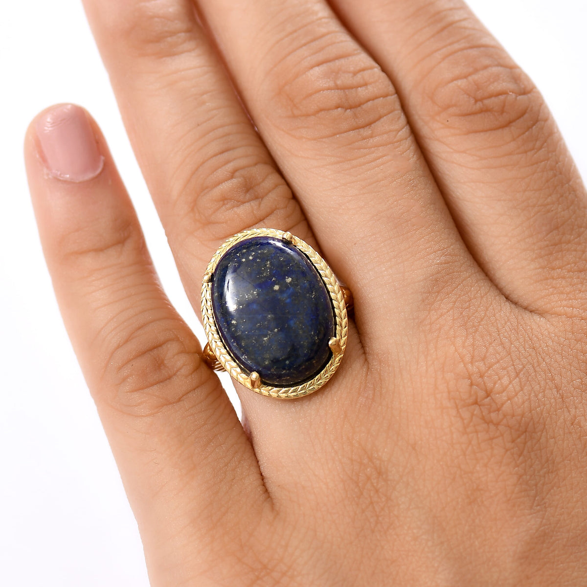 Natural Lapis Lazuli Solitaire Ring 16.99 Ct. 8202343 2