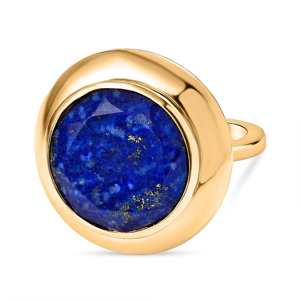 Natural Lapis Lazuli Solitaire Ring 7.62 Ct.