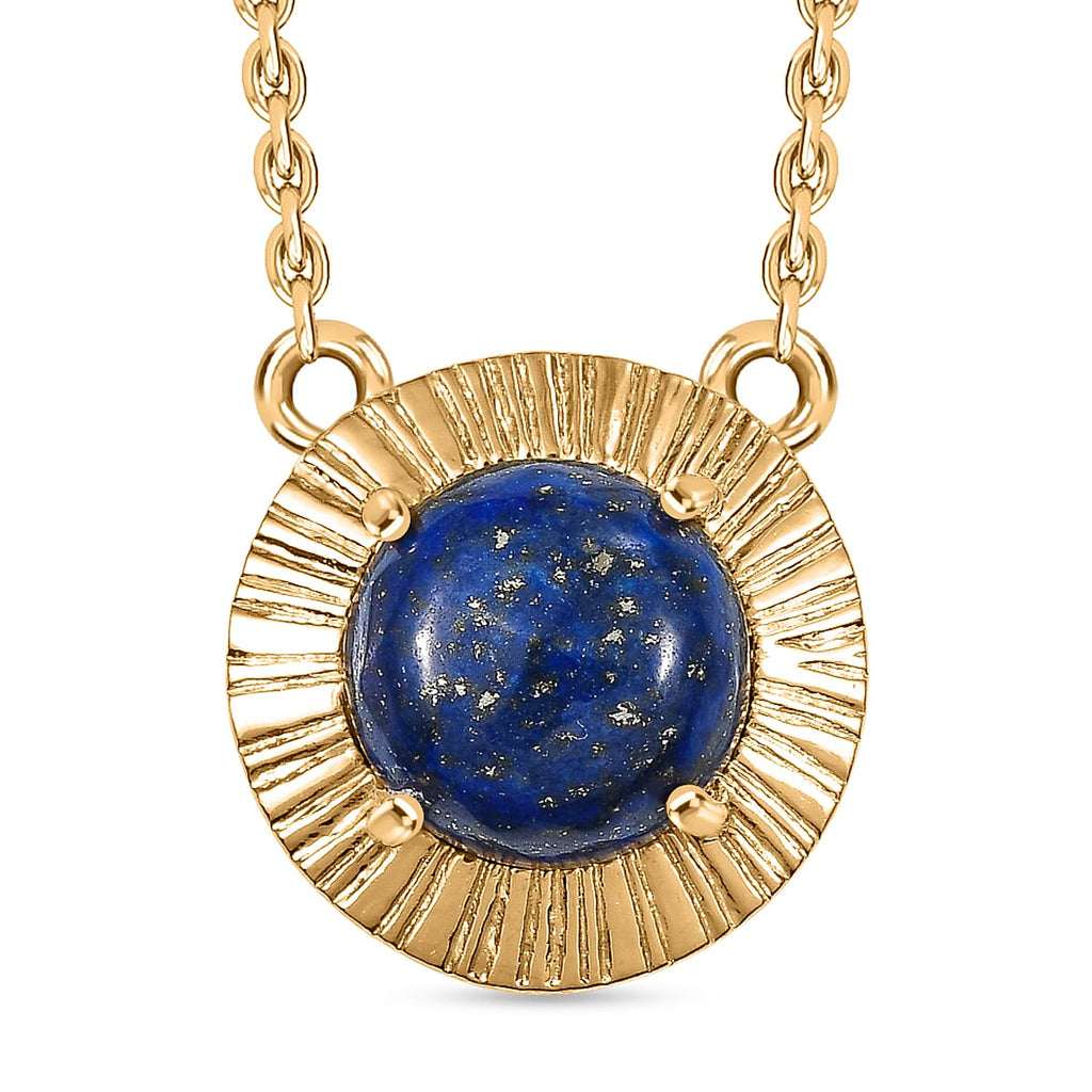 Natural Lapis Lazuli Necklace (Size - 20) with Lobster Clasp 4.95 Ct.
