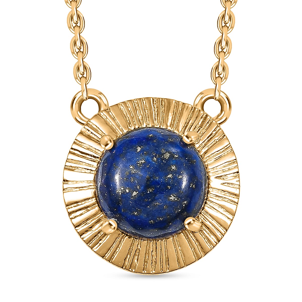 Natural Lapis Lazuli Necklace (Size - 20) with Lobster Clasp 4.95 Ct. 8207330 0