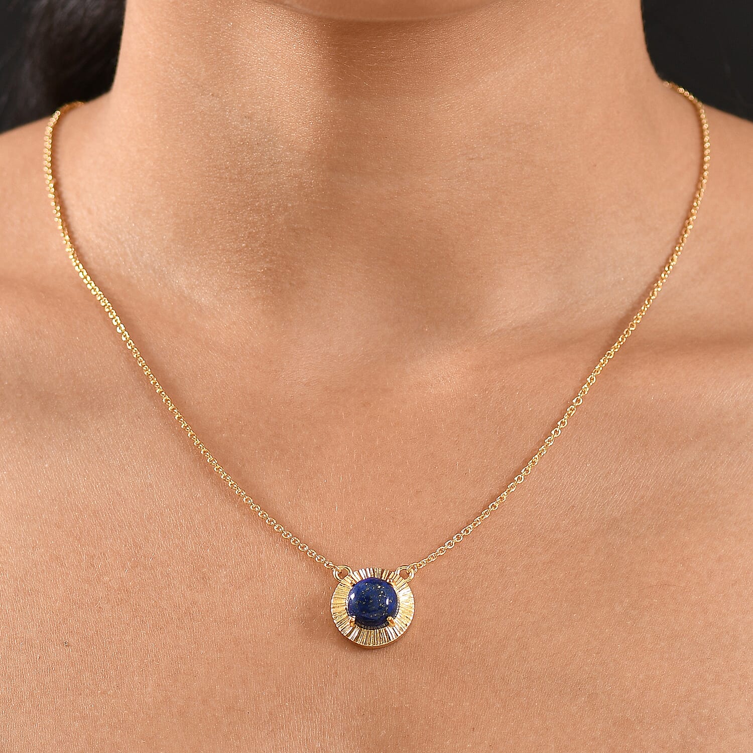 Natural Lapis Lazuli Necklace (Size - 20) with Lobster Clasp 4.95 Ct. 8207330 2