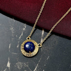 Natural Lapis Lazuli Necklace (Size - 20) with Lobster Clasp 4.95 Ct.