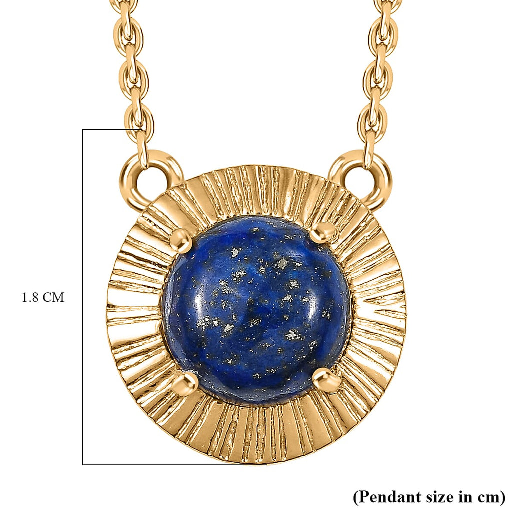 Natural Lapis Lazuli Necklace (Size - 20) with Lobster Clasp 4.95 Ct.