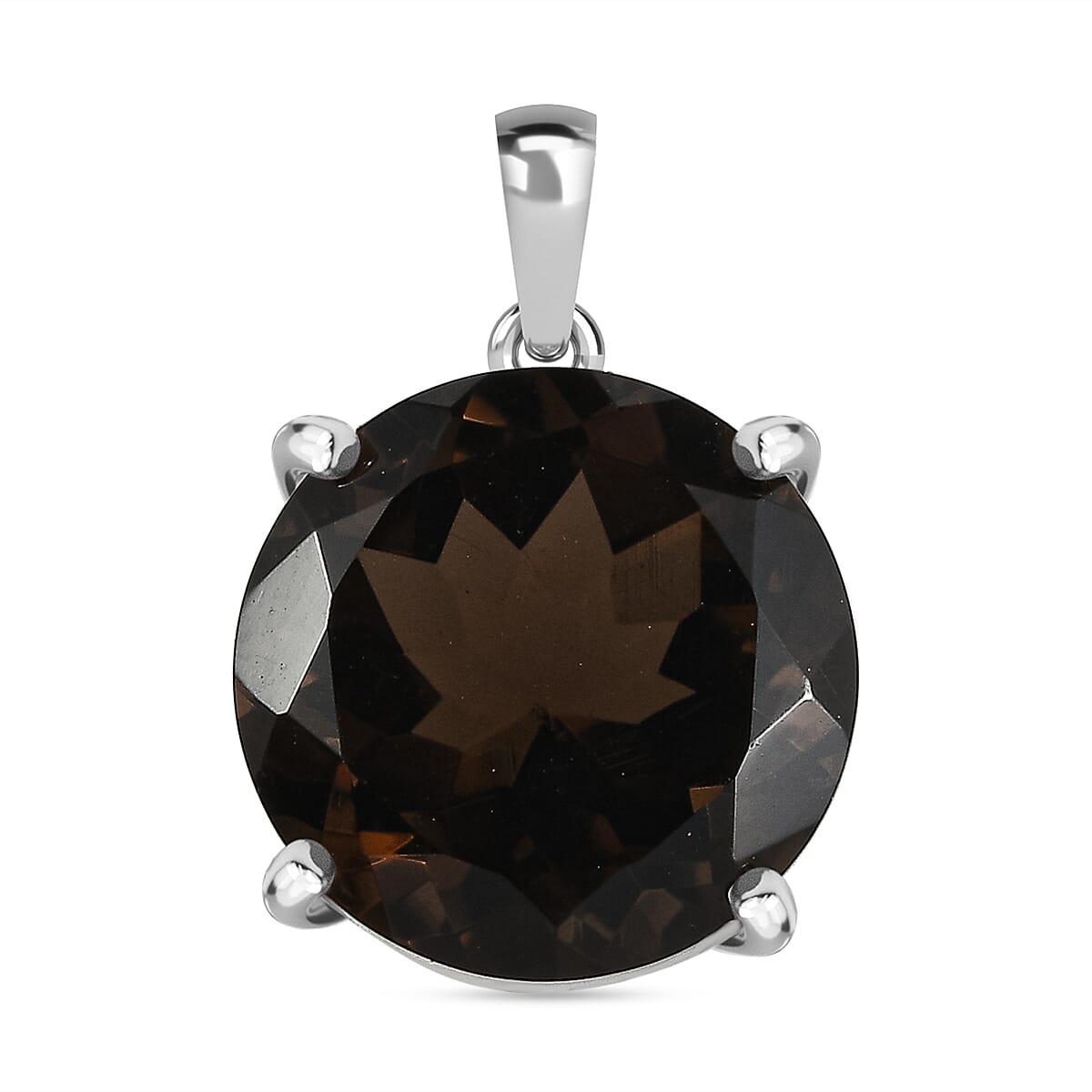 Premium Brazilian Smoky Quartz Solitaire Pendant 10.41 Ct. 8179650 0