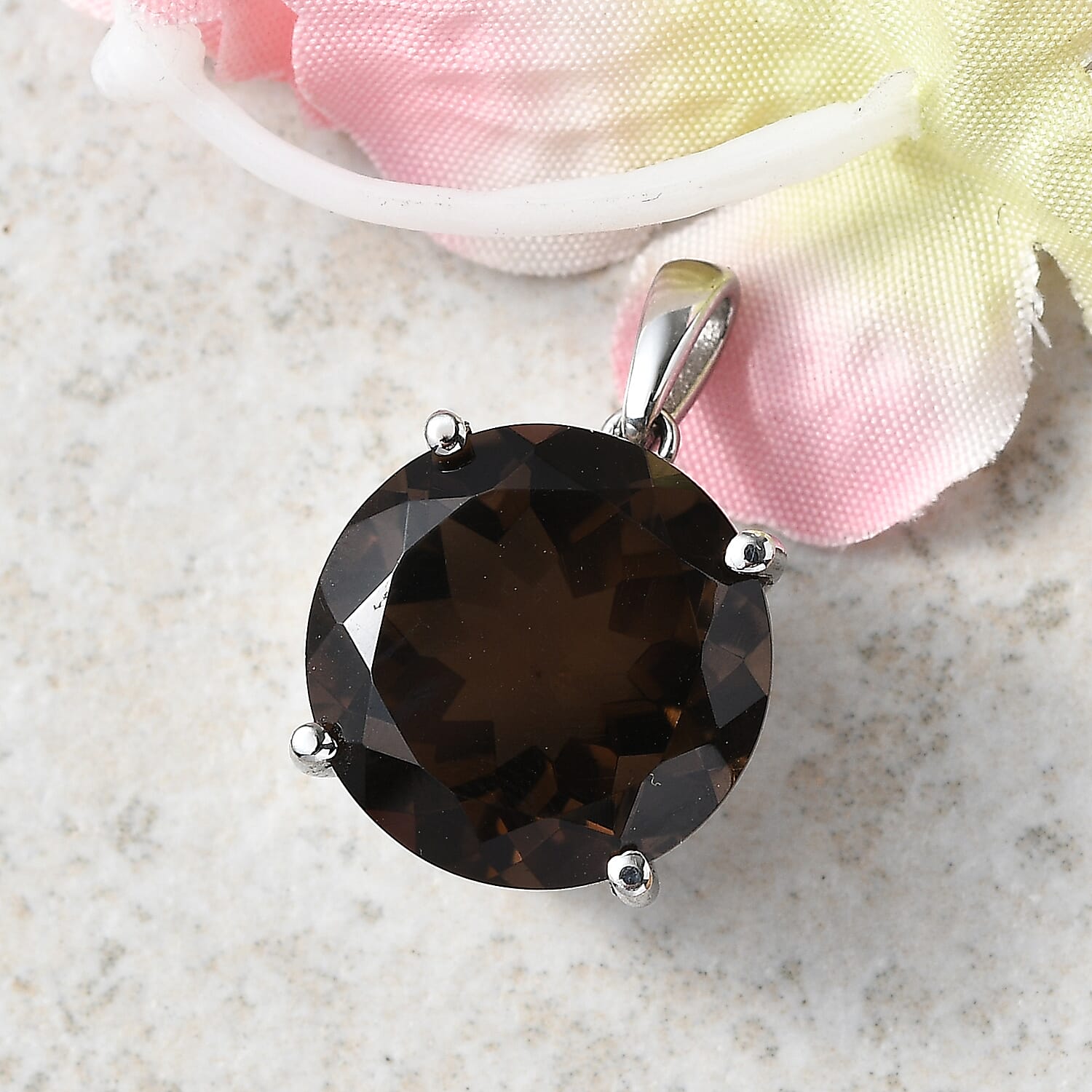 Premium Brazilian Smoky Quartz Solitaire Pendant 10.41 Ct. 8179650 3