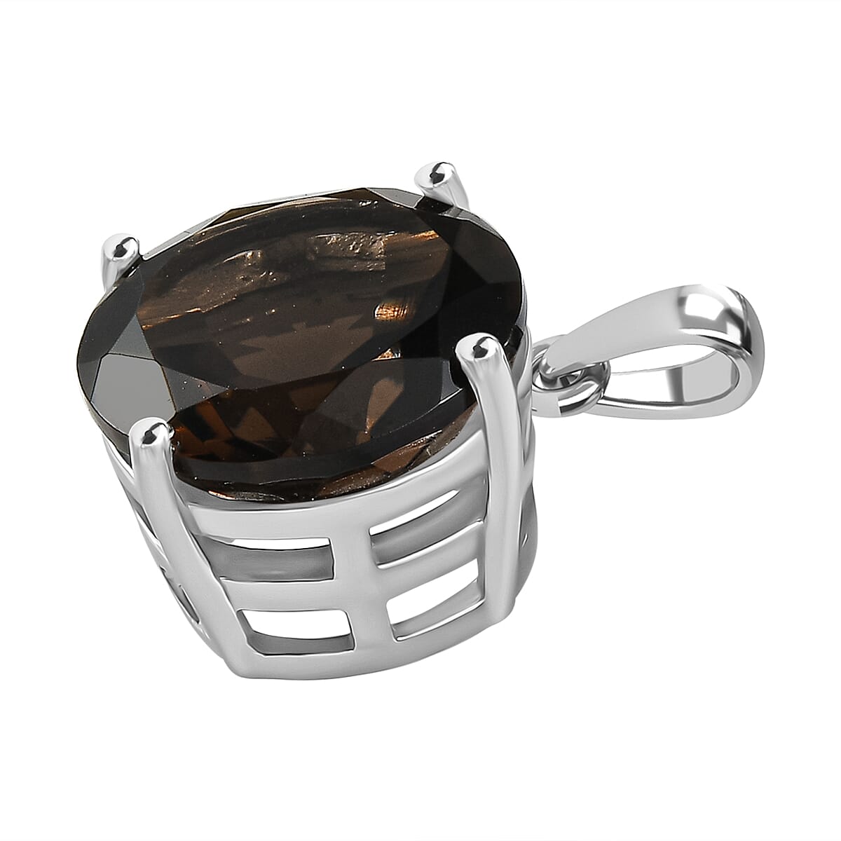 Premium Brazilian Smoky Quartz Solitaire Pendant 10.41 Ct. 8179650 4