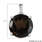 Premium Brazilian Smoky Quartz Solitaire Pendant 10.41 Ct.