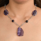 EverTrue African Amethyst Necklace (Size 20) with Lobster Clasp 240.00 Ct.