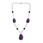 EverTrue African Amethyst Necklace (Size 20) with Lobster Clasp 240.00 Ct.