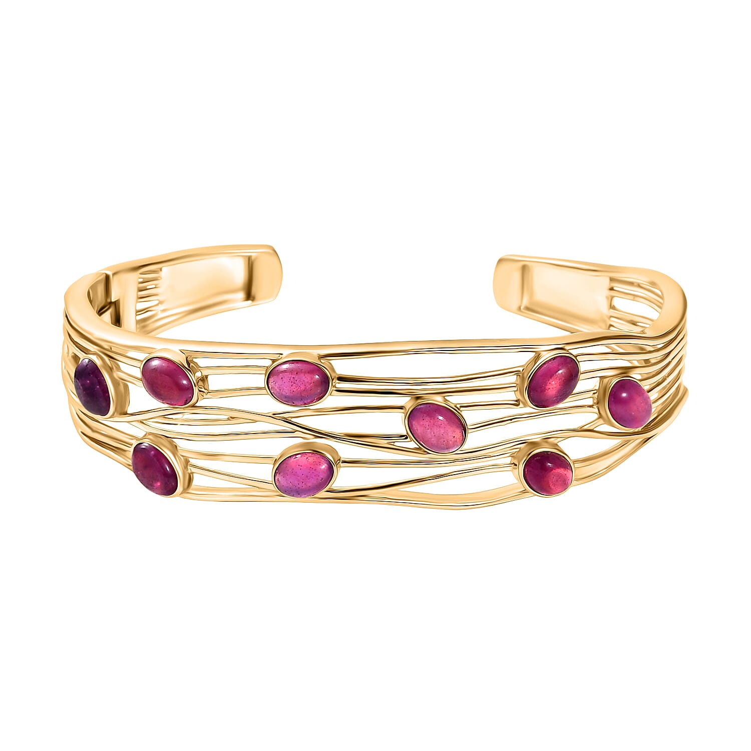 EverTrue Close Out Deal - Cabo Delgado Ruby Cuff Bangle (Size 7.5)  7.59 Ct. 8265453 0